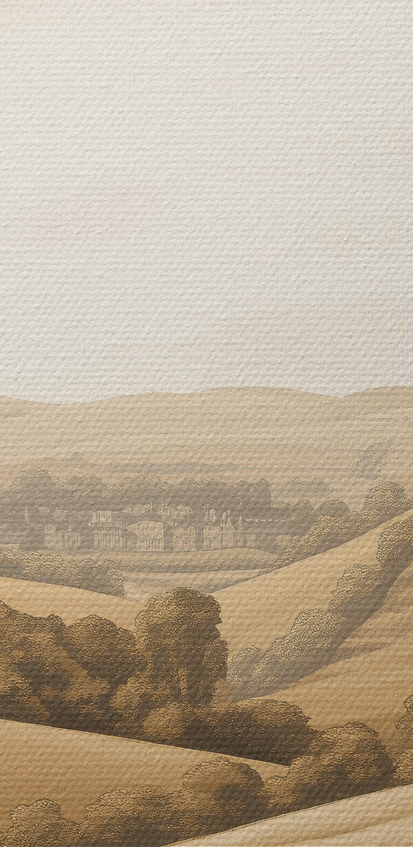 Paysage avec collines et arbres Paysage avec collines et arbres