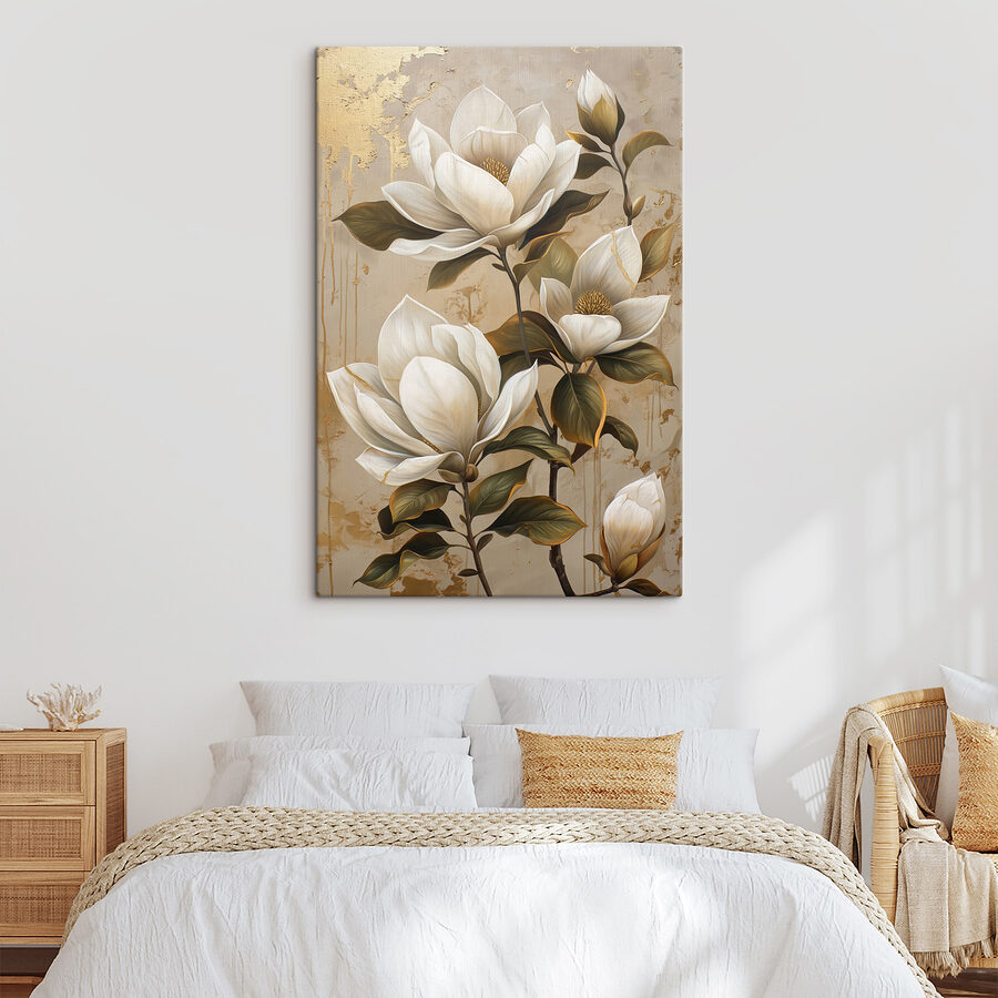 Peinture de fleurs blanches Peinture de fleurs blanches