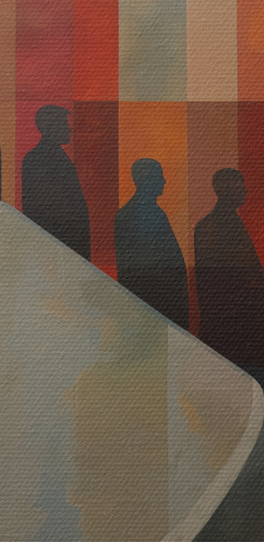 Peinture d'un homme sur un mur