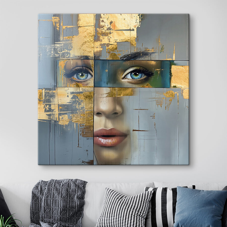 Peinture d'un visage de femme