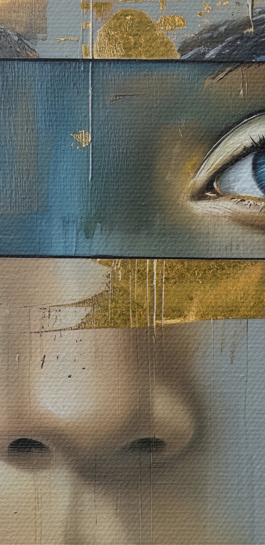 Peinture d'un visage de femme