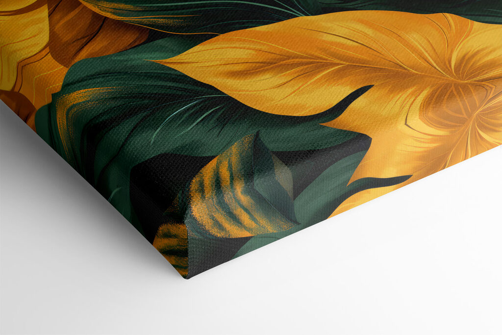 Close up of green and yellow leaves Close up of green and yellow leaves