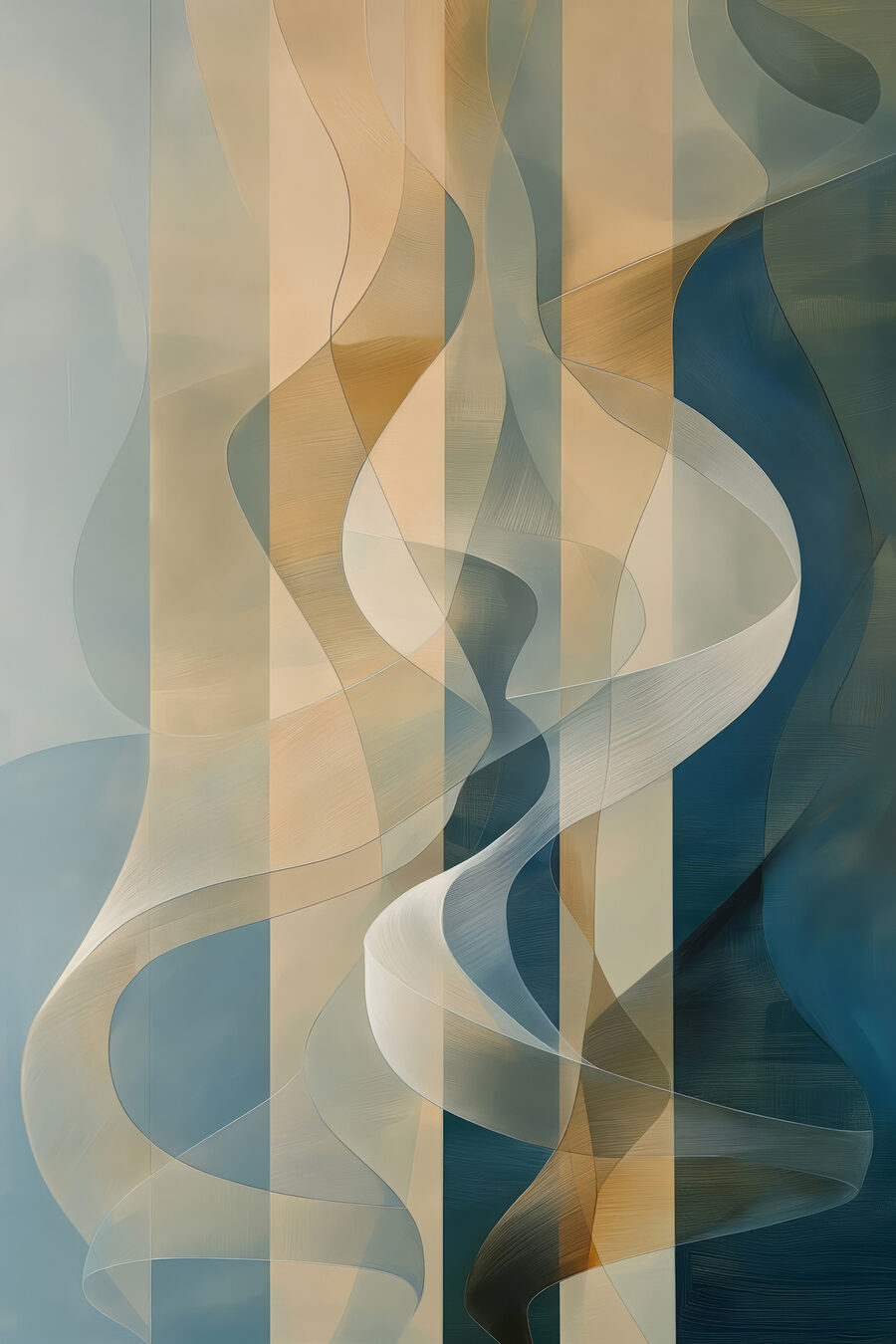 Fond coloré avec des lignes et des courbes