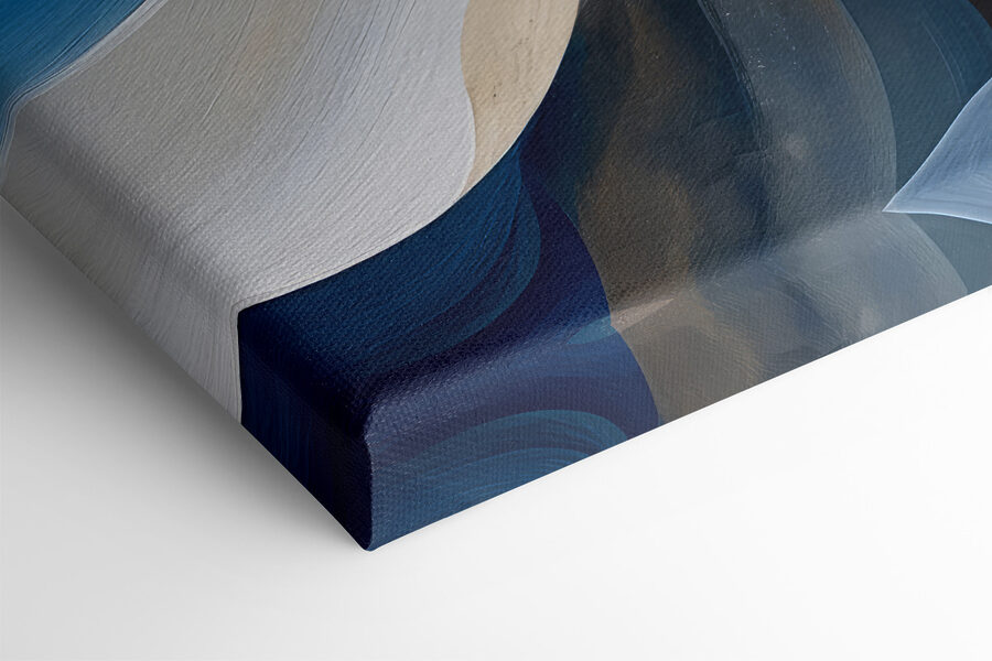 Lignes ondulées bleues et blanches Lignes ondulées bleues et blanches