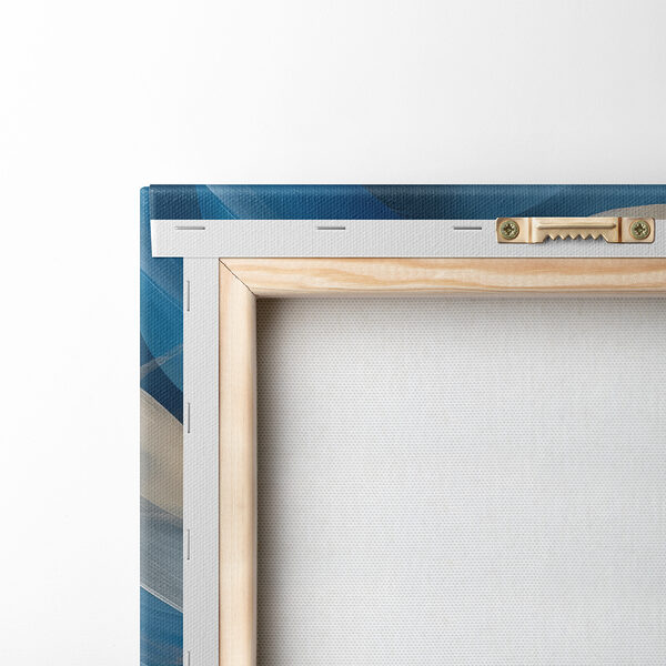 Lignes ondulées bleues et blanches Lignes ondulées bleues et blanches