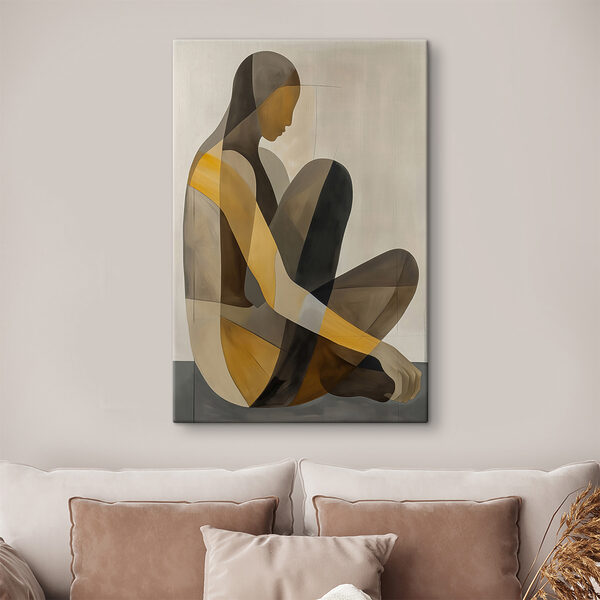 Peinture d'une femme assise Peinture d'une femme assise