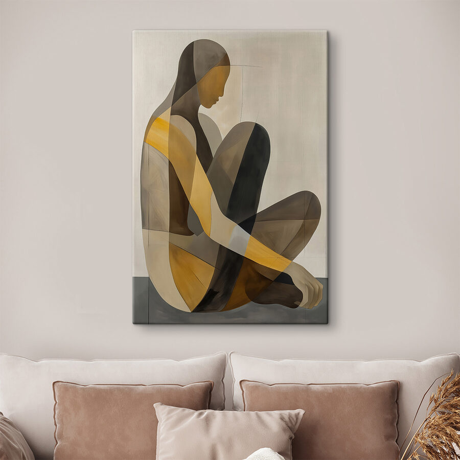 Peinture d'une femme assise Peinture d'une femme assise