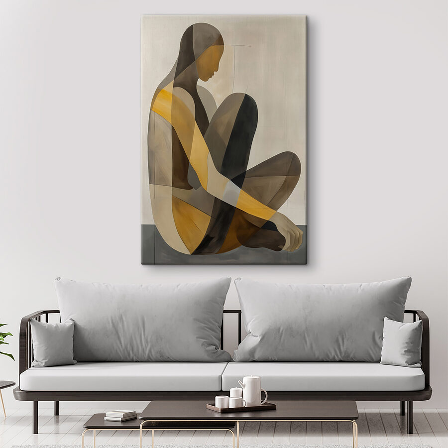 Peinture d'une femme assise Peinture d'une femme assise