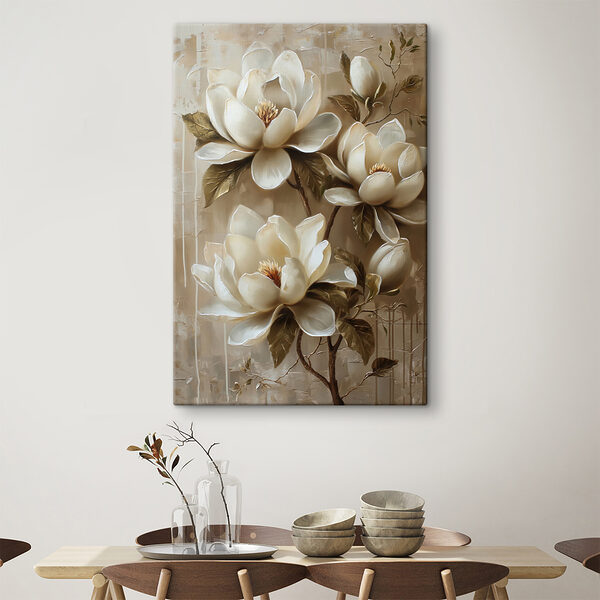 Peinture de fleurs blanches Peinture de fleurs blanches