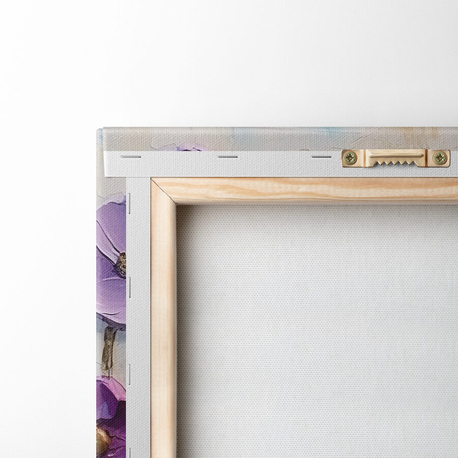 Peinture de fleurs violettes