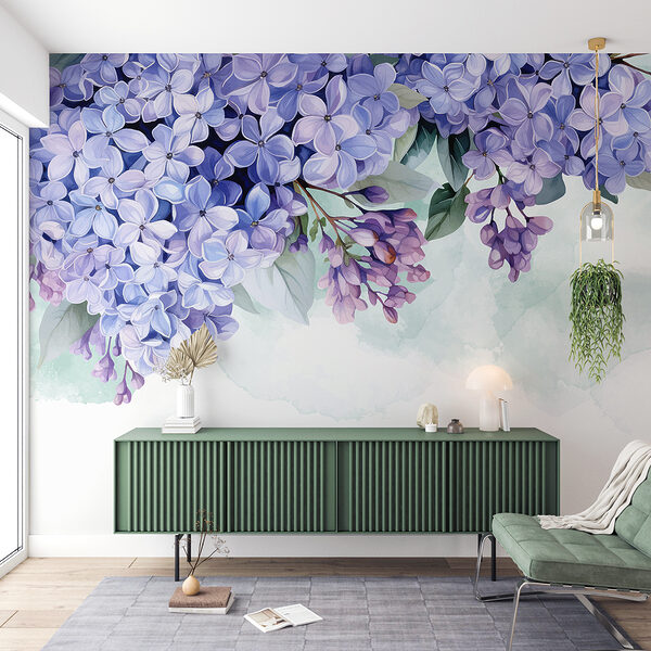 Bunch of purple flowers