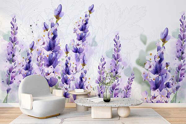Groupe de fleurs violettes Groupe de fleurs violettes