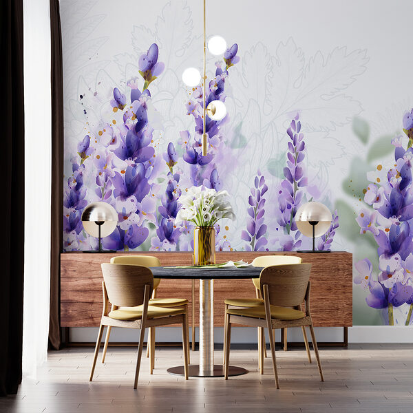 Groupe de fleurs violettes Groupe de fleurs violettes