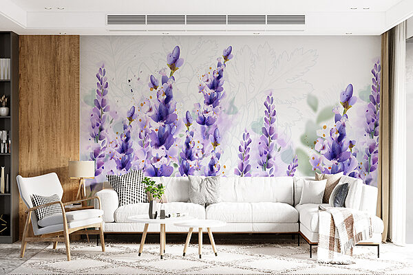 Groupe de fleurs violettes Groupe de fleurs violettes