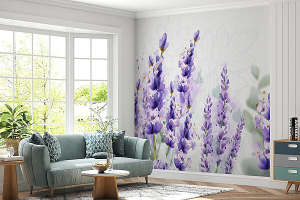 Groupe de fleurs violettes Groupe de fleurs violettes