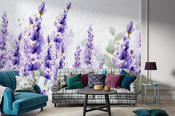 Groupe de fleurs violettes Groupe de fleurs violettes