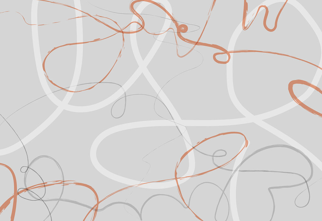 Tourbillons gris et orange Tourbillons gris et orange