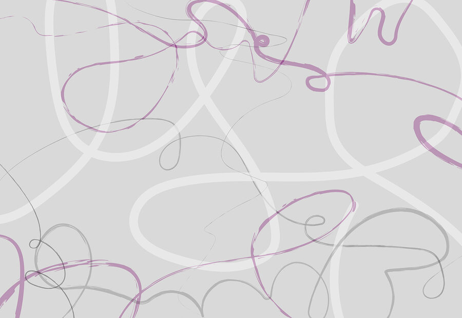 Tourbillons violets et gris