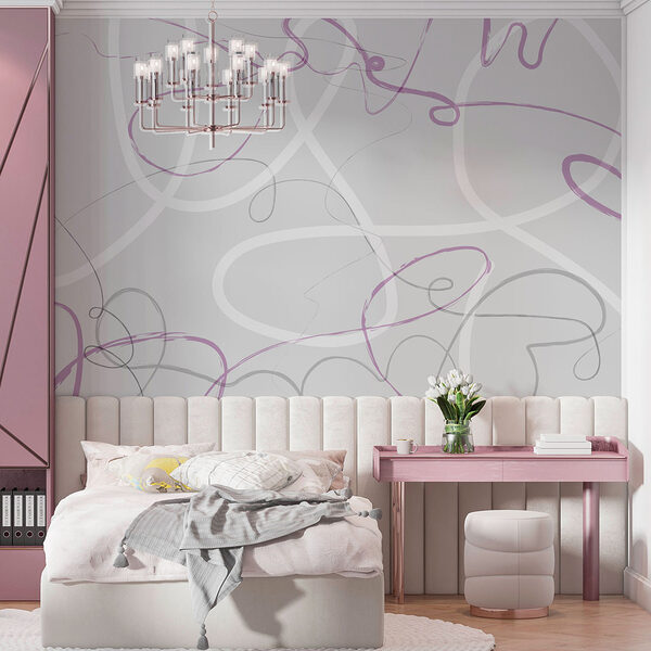 Tourbillons violets et gris Tourbillons violets et gris