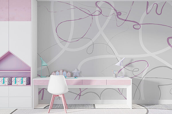 Tourbillons violets et gris Tourbillons violets et gris