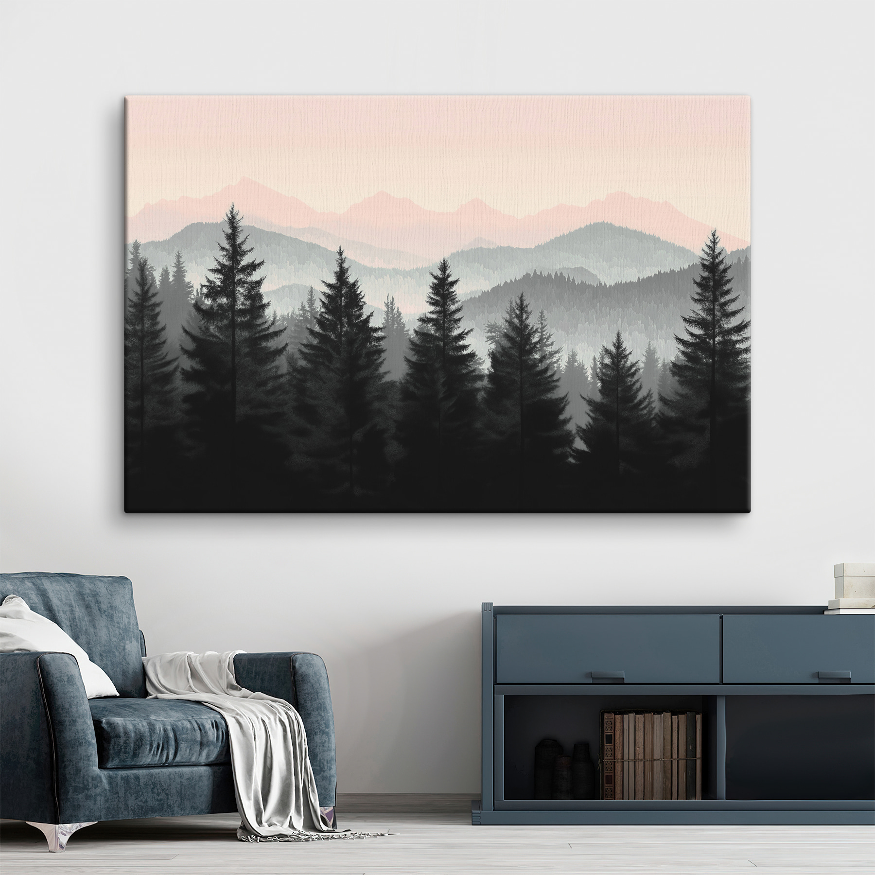 Group of trees in a forest