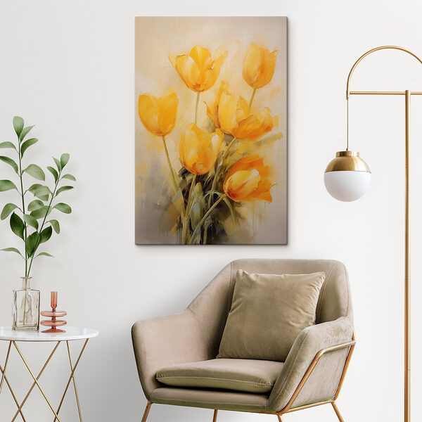 Peinture de fleurs jaunes Peinture de fleurs jaunes