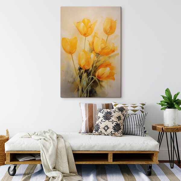 Peinture de fleurs jaunes Peinture de fleurs jaunes