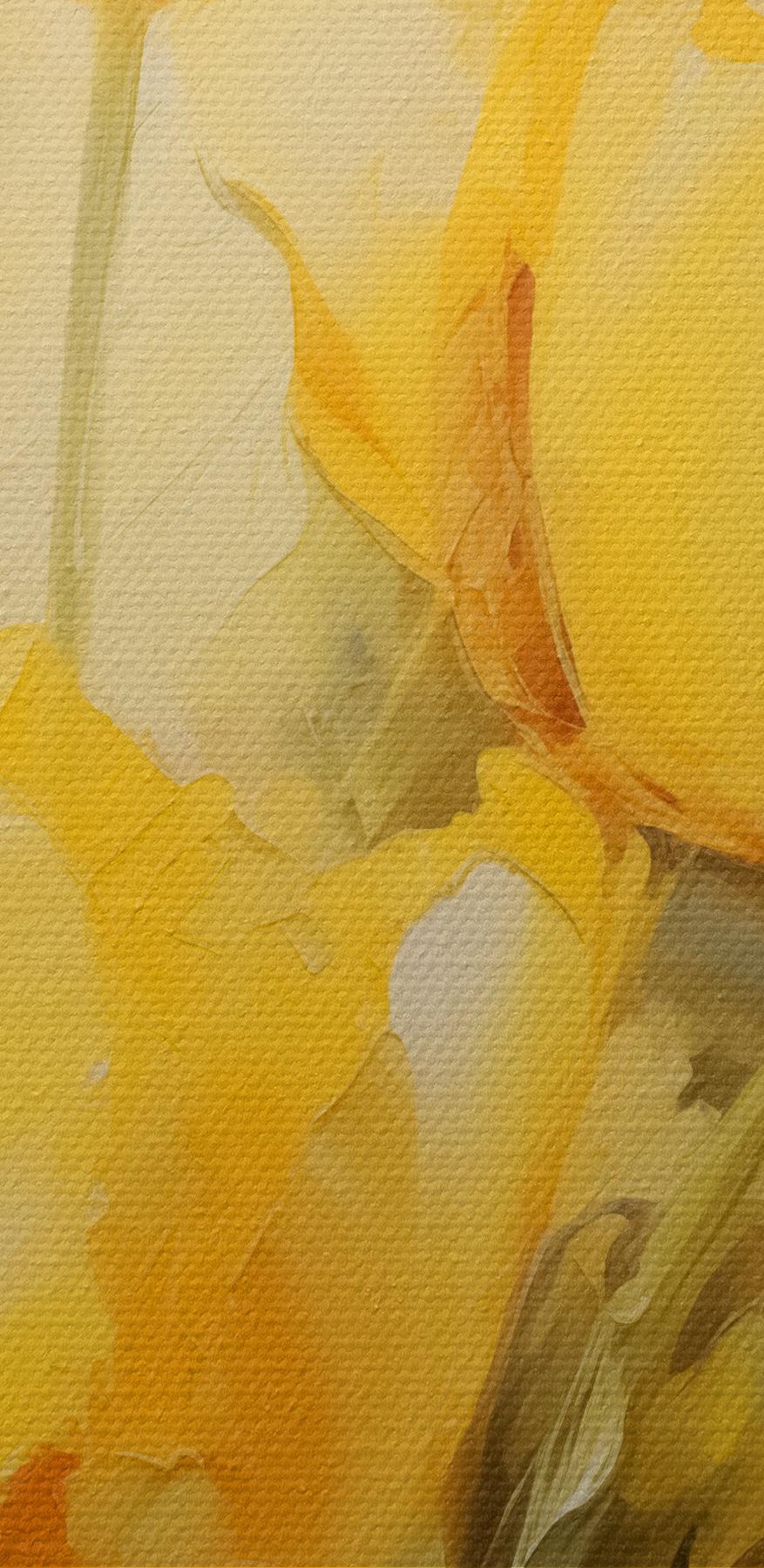 Peinture de fleurs jaunes Peinture de fleurs jaunes