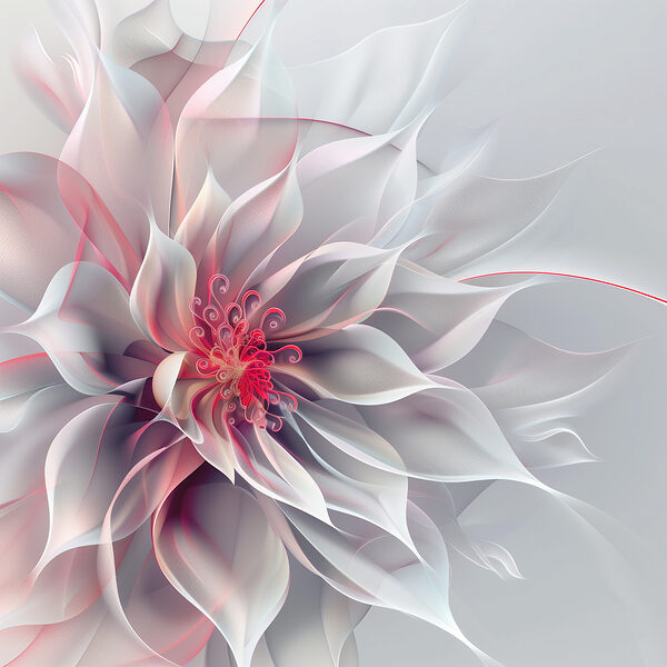 Fleur blanche et rose Fleur blanche et rose
