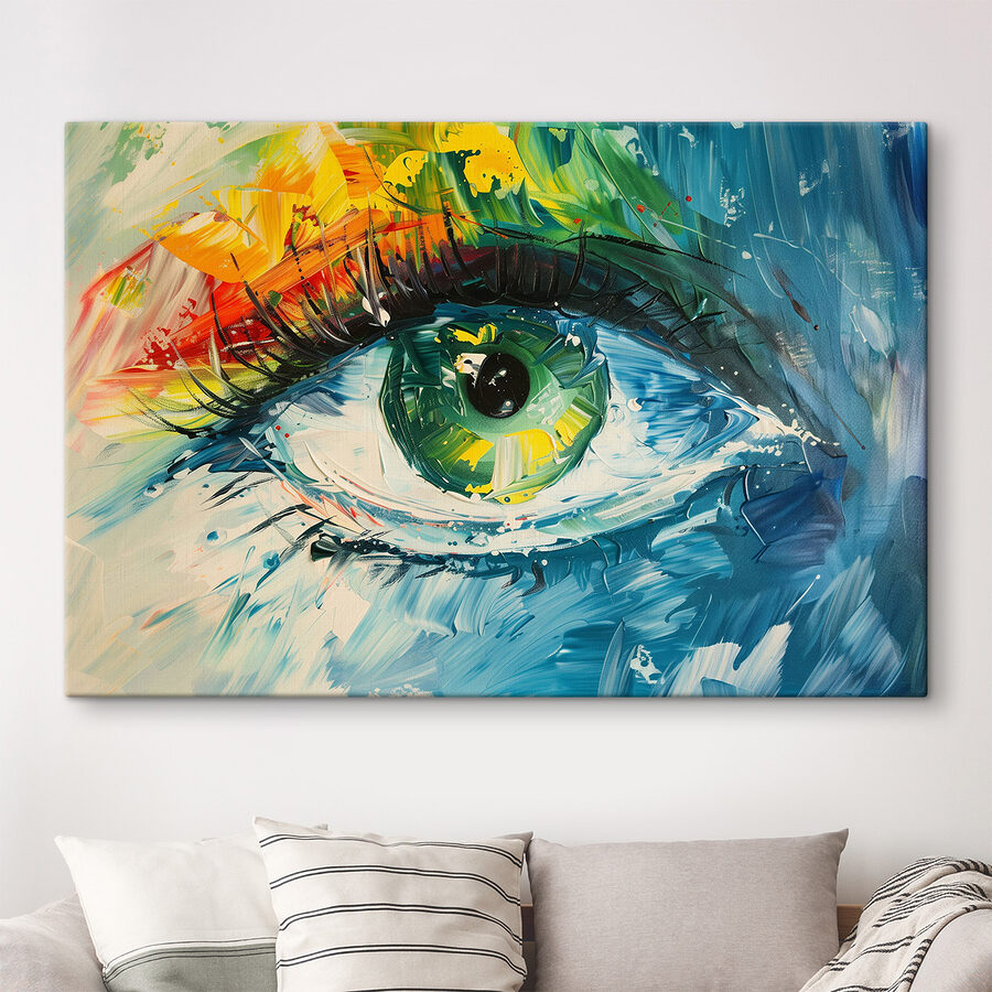 Peinture d'un œil Peinture d'un œil