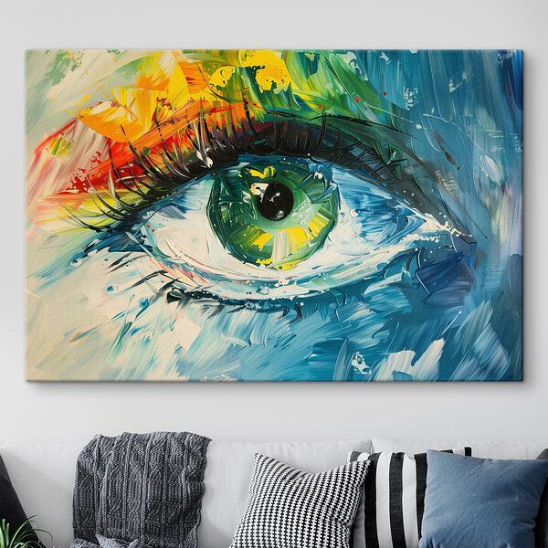 Peinture d'un œil Peinture d'un œil