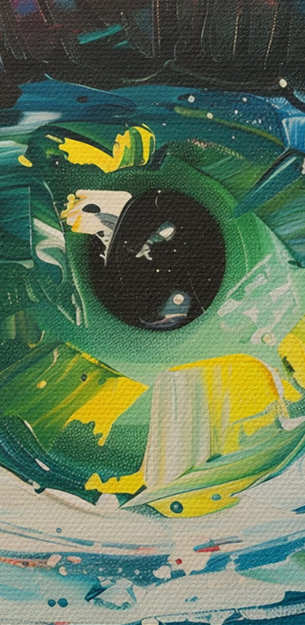 Peinture d'un œil Peinture d'un œil