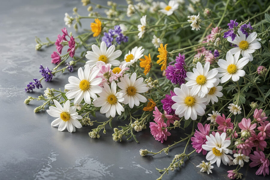 Tableaux Groupe de fleurs colorées – Image 8