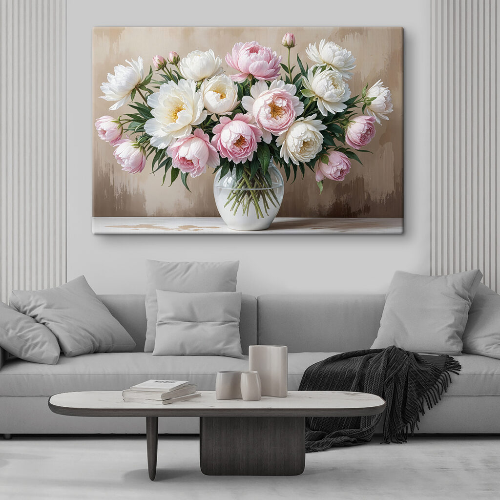 Vase of flowers on a table Vase of flowers on a table