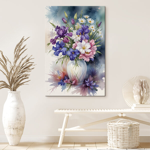 Peinture de fleurs dans un vase Peinture de fleurs dans un vase