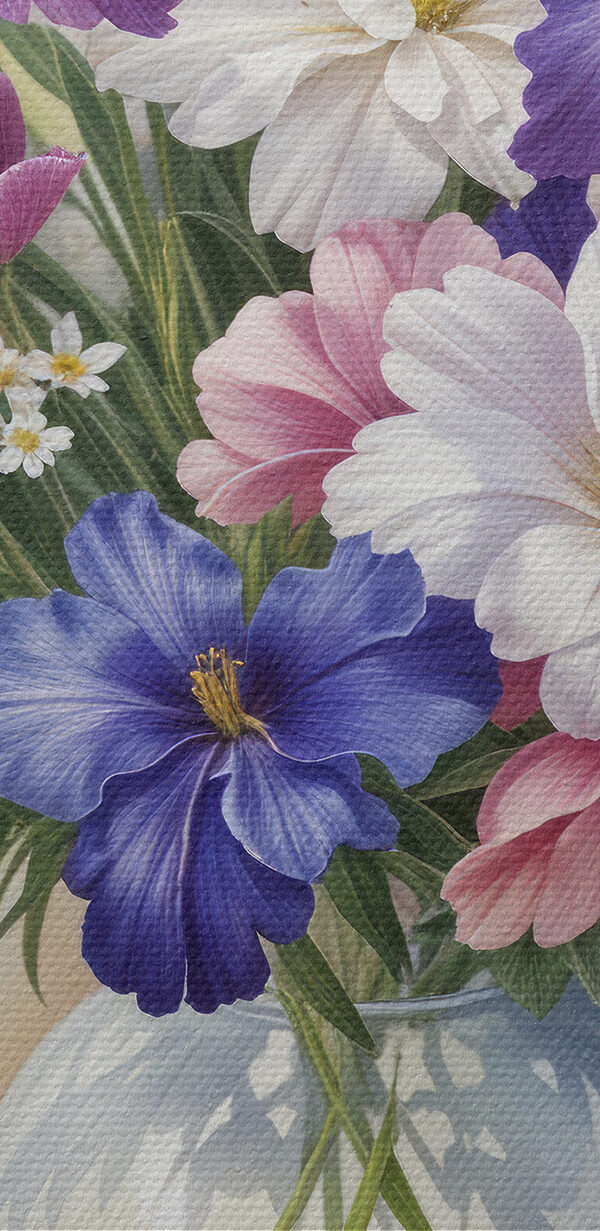 Peinture de fleurs dans un vase Peinture de fleurs dans un vase