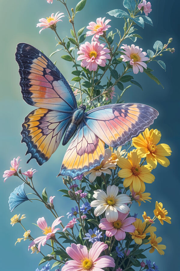 Papillon sur une fleur Papillon sur une fleur