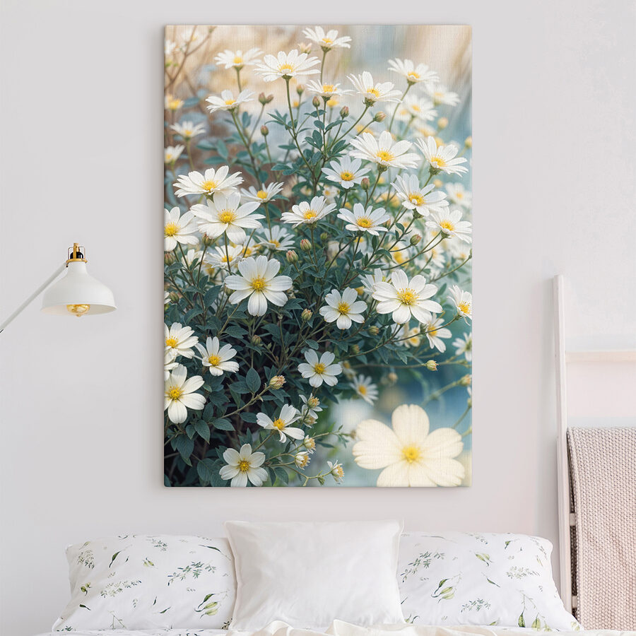 Groupe de fleurs blanches