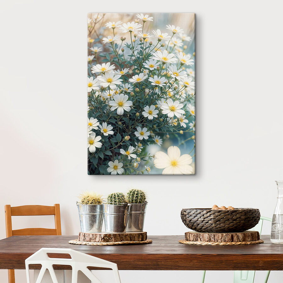 Groupe de fleurs blanches