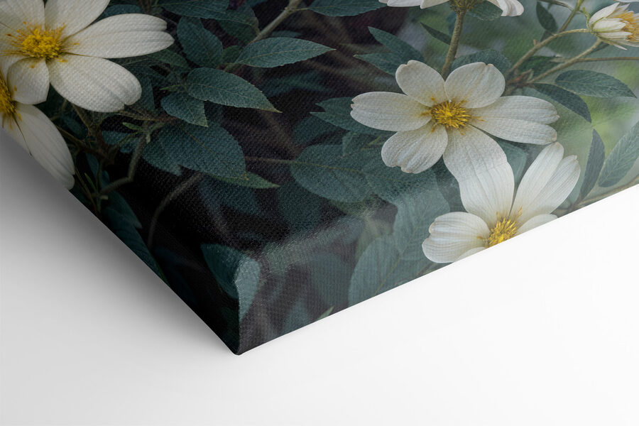 Groupe de fleurs blanches