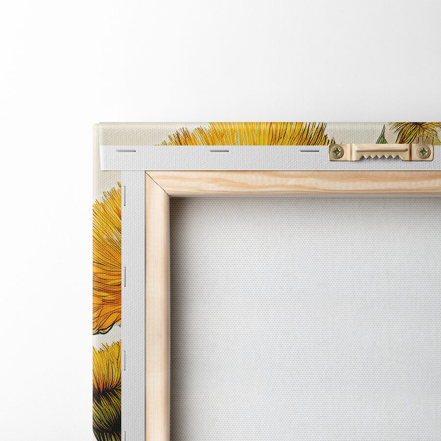 Fleurs jaunes dans un vase