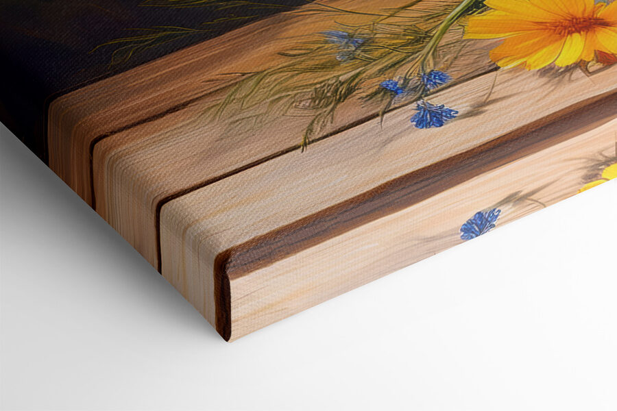 Peinture d'un vase de fleurs