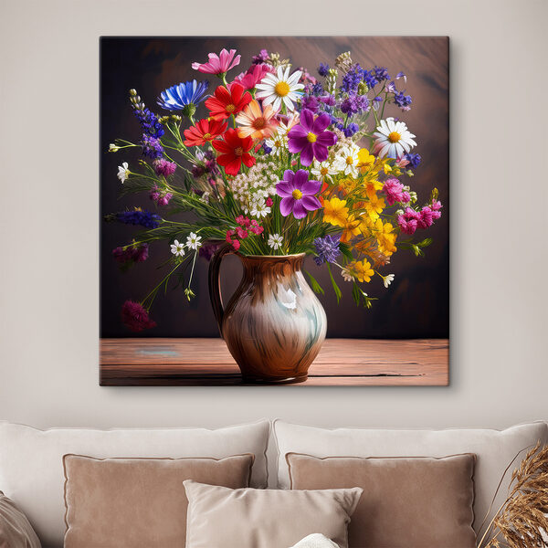 Vase de fleurs sur une table Vase de fleurs sur une table