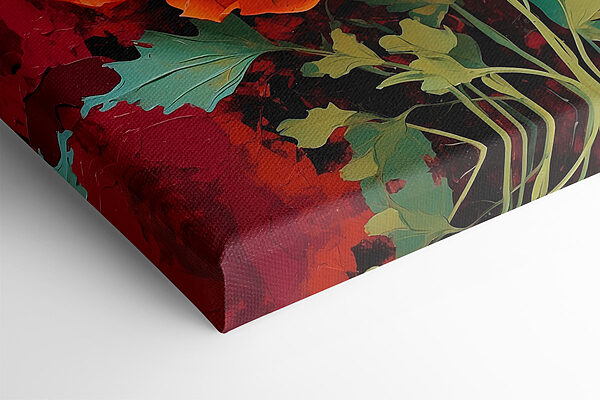Peinture de fleurs rouges Peinture de fleurs rouges