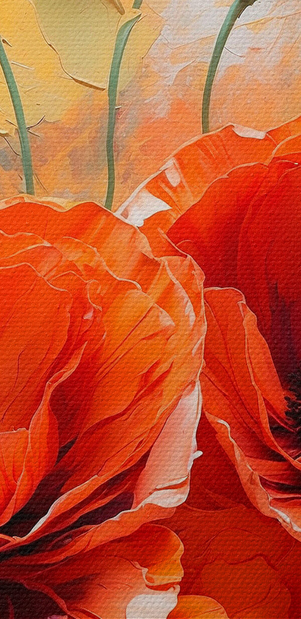 Peinture de fleurs rouges Peinture de fleurs rouges