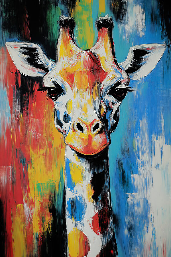 Peinture d'une girafe Peinture d'une girafe
