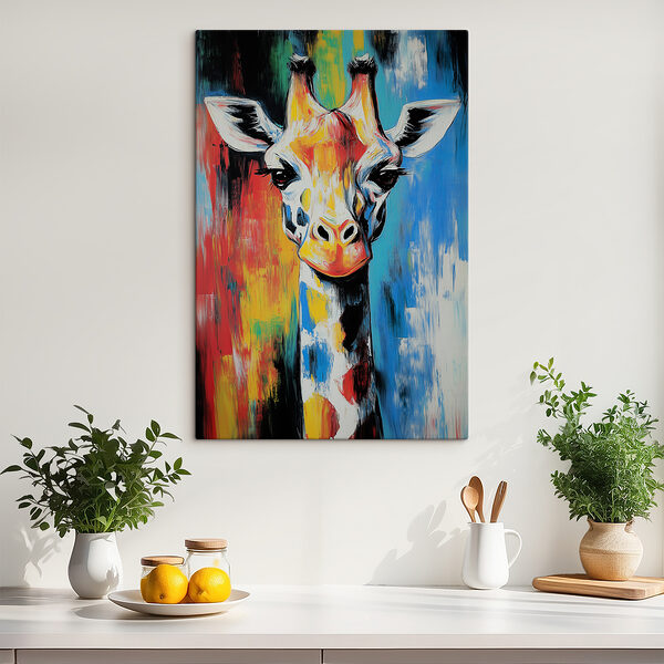 Peinture d'une girafe Peinture d'une girafe