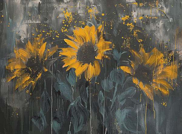 Peinture de fleurs jaunes Peinture de fleurs jaunes