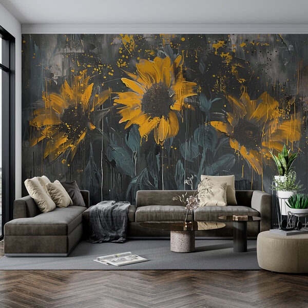 Peinture de fleurs jaunes Peinture de fleurs jaunes