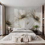 Papier peint Gros plan sur des fleurs